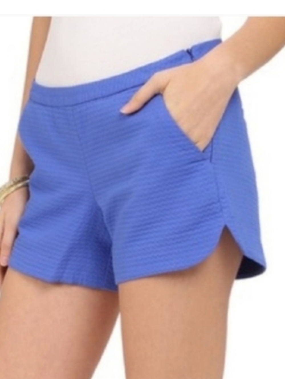 Lilly Pulitzer Blue Textured  Resort Wear Shorts